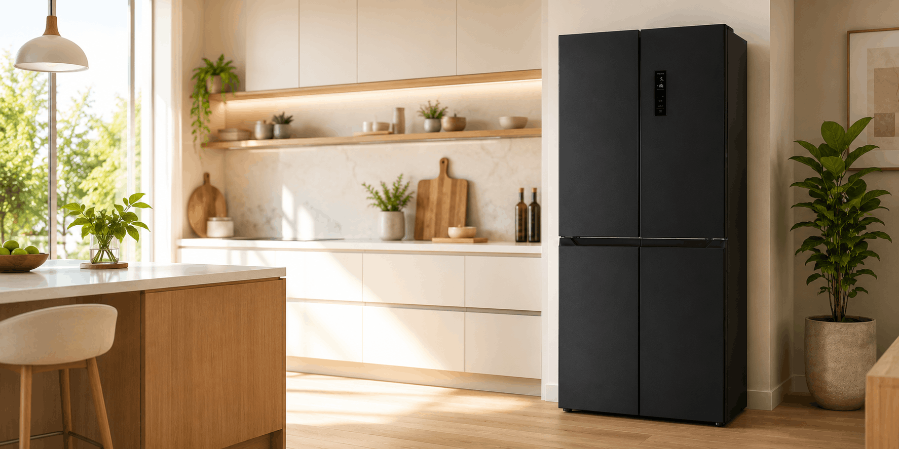 REFRIGERATEUR 4 PORTES TELEFUNKEN INVERTER 462 LITRES NO FROST DARK INOX